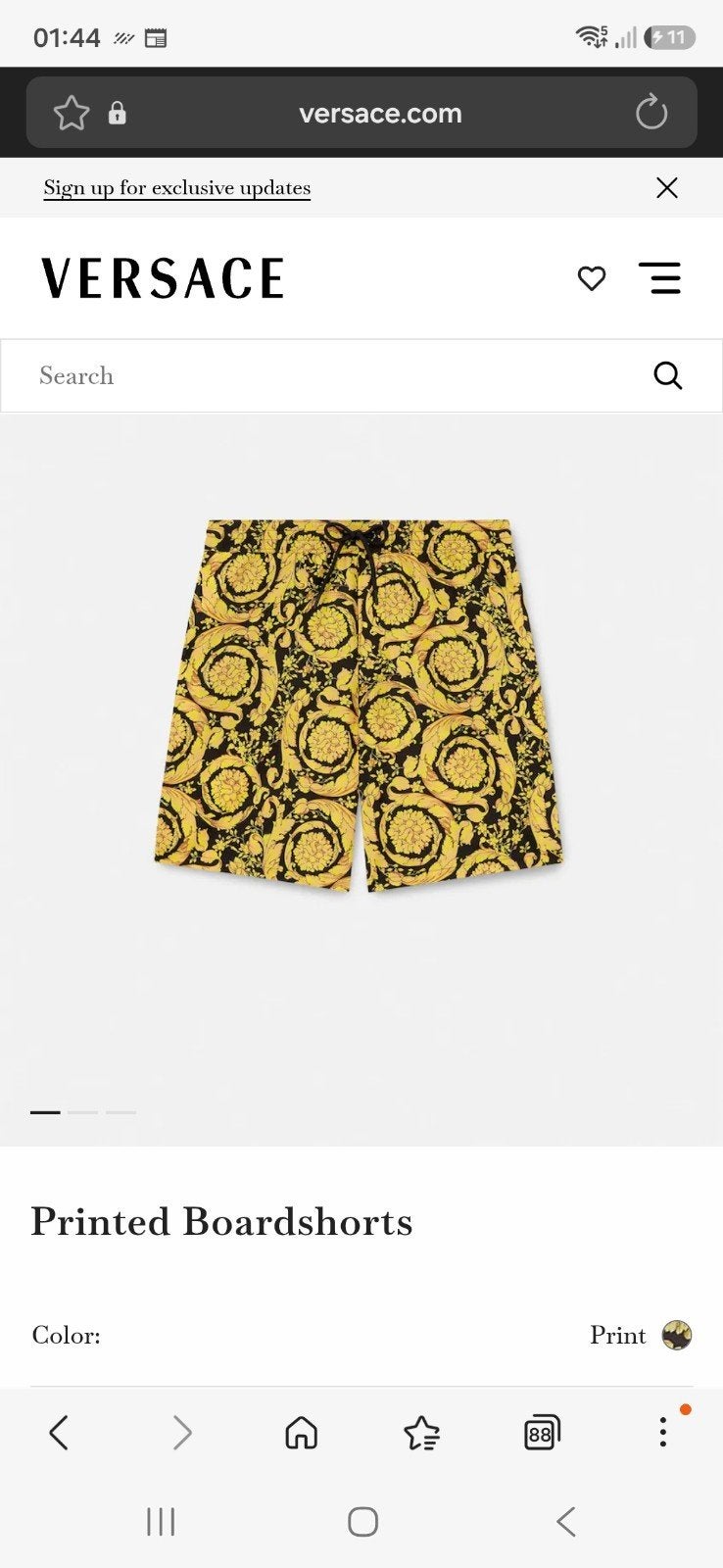 Nieuwe Versace Zwemshort - Maat 7 - Ongebruikt, Kleding | Heren, Meerkleurig, Overige maten, Ophalen of Verzenden, Zwemshort
