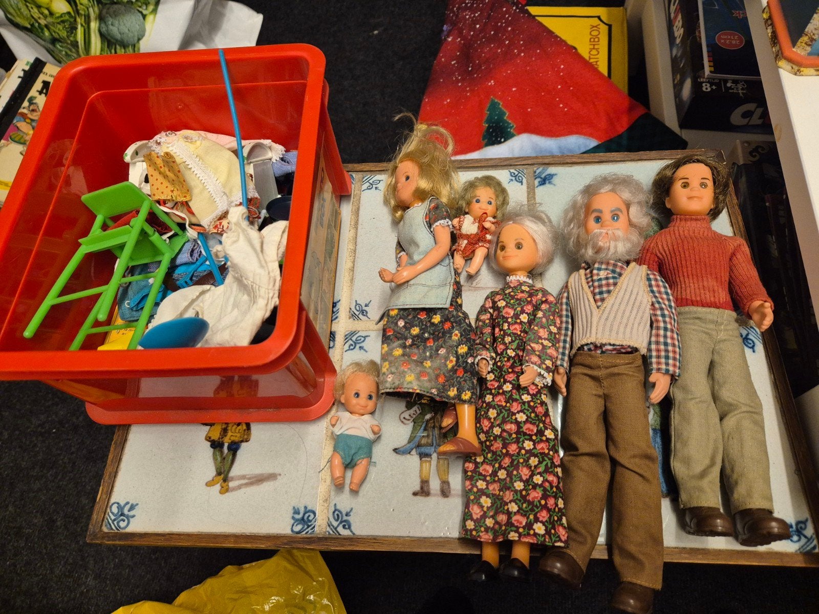 Vintage Mattel The Sunshine Family poppen jaren 70 set, Antiek en Kunst, Ophalen of Verzenden