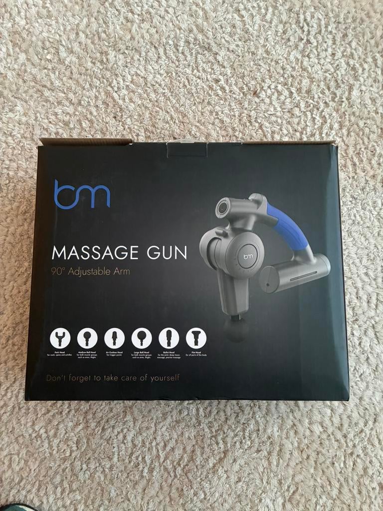 BleuMay massage gun verstelbaar Nieuw!!, Ophalen, Nieuw, Overige typen