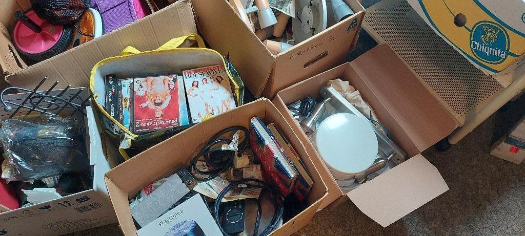 Grote partij rommelmarkt spullen., Ophalen, Gebruikt
