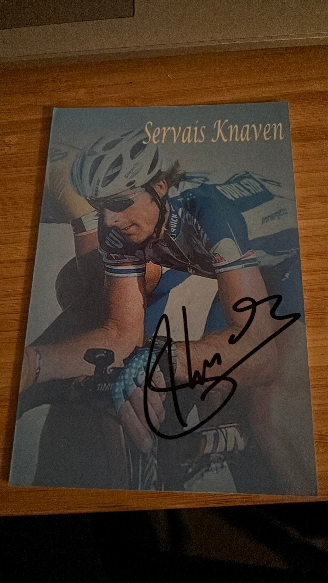 Wielrennen SERVAIS KNAVEN met echte handtekening, Verzenden, Zo goed als nieuw, Overige sporten, Spelerskaart