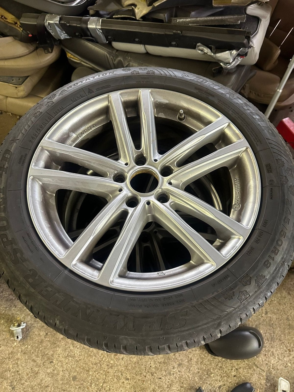 18inch Velgen + winterbanden voor BMW, Ophalen, 18 inch, Winterbanden, Band(en)