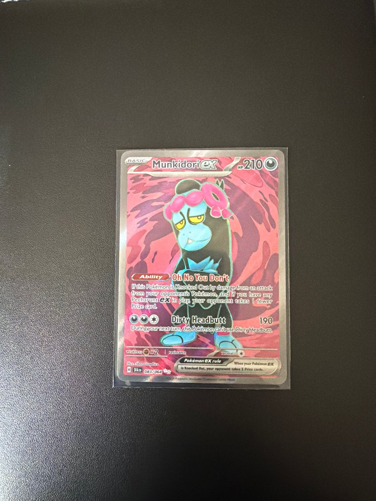 Munkidori ex Pokémon kaart - Nieuwstaat, Ophalen of Verzenden, Zo goed als nieuw, Losse kaart