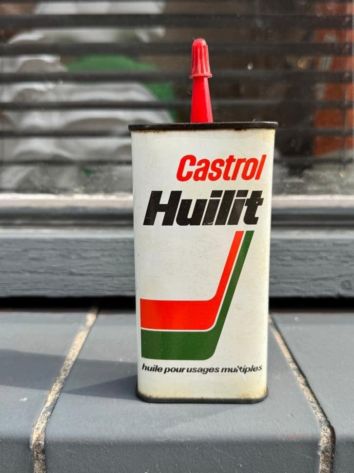 Vintage Castrol Huilit Olieblikje - Decoratie, Verzamelen, Gebruikt, ., ., .