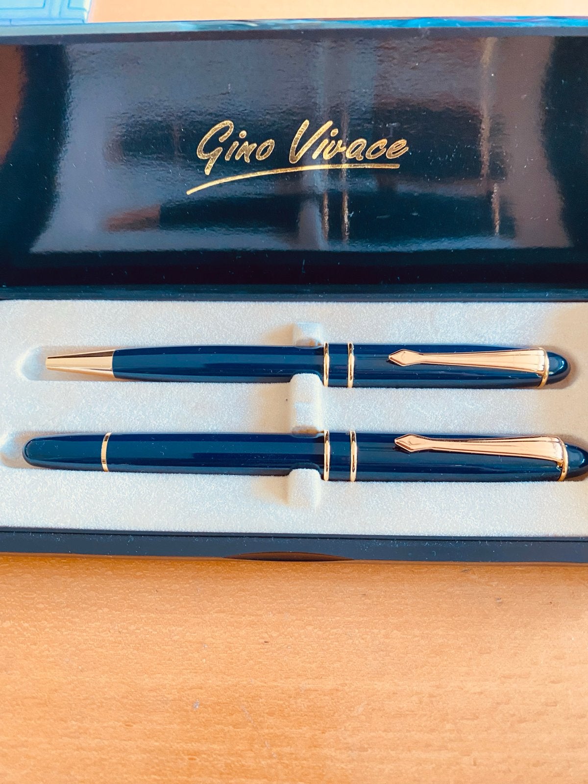 Gino Vivace Pennenset: Vulpen & Balpen in Doosje, Verzamelen, Overige merken, Pennenset, Nieuw, Met doosje