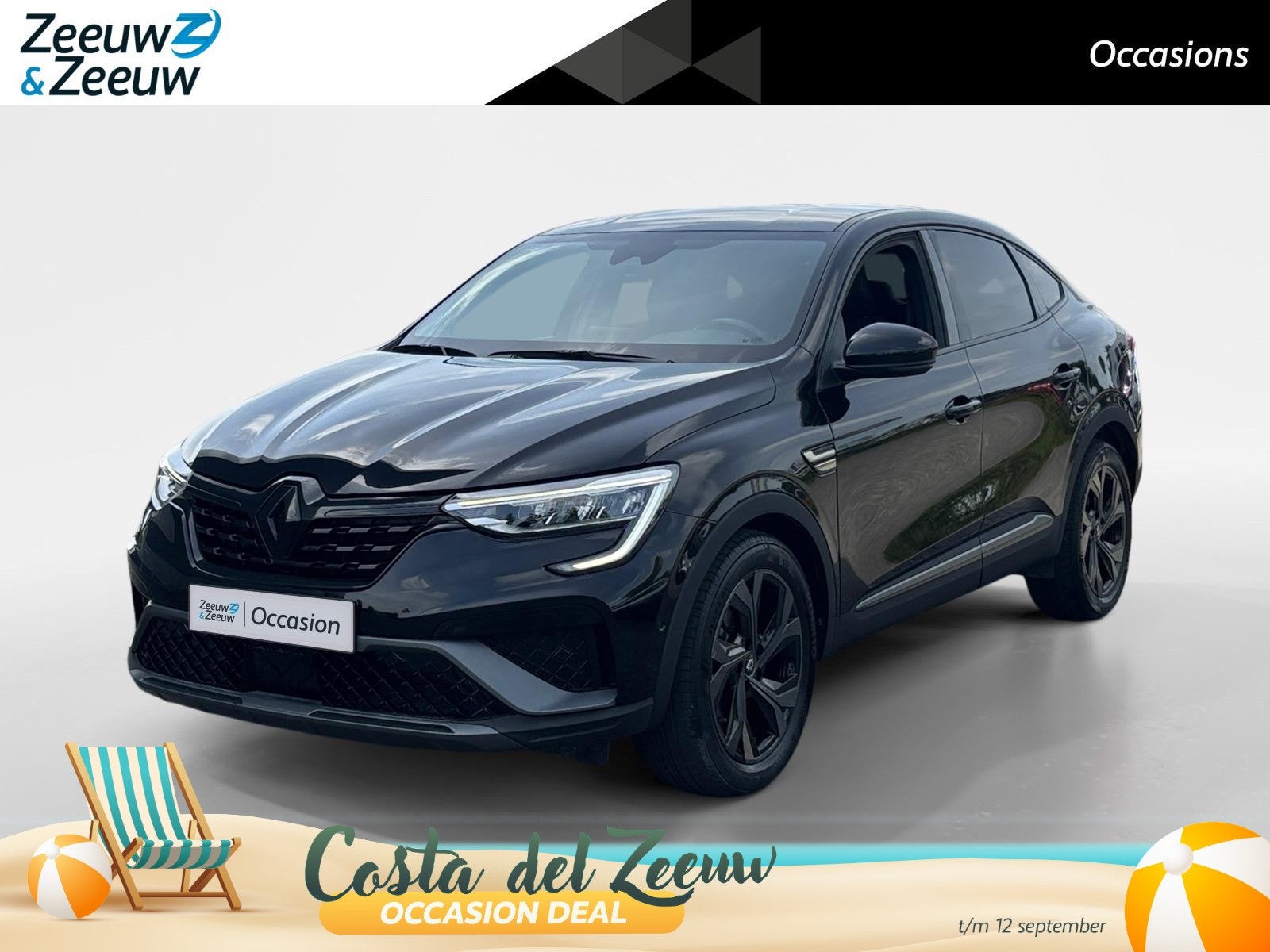 Renault Arkana 145PK E-Tech Hybrid E-Tech Engineered Automaa, Auto's, Gebruikt, Zwart, Bedrijf, 760 kg