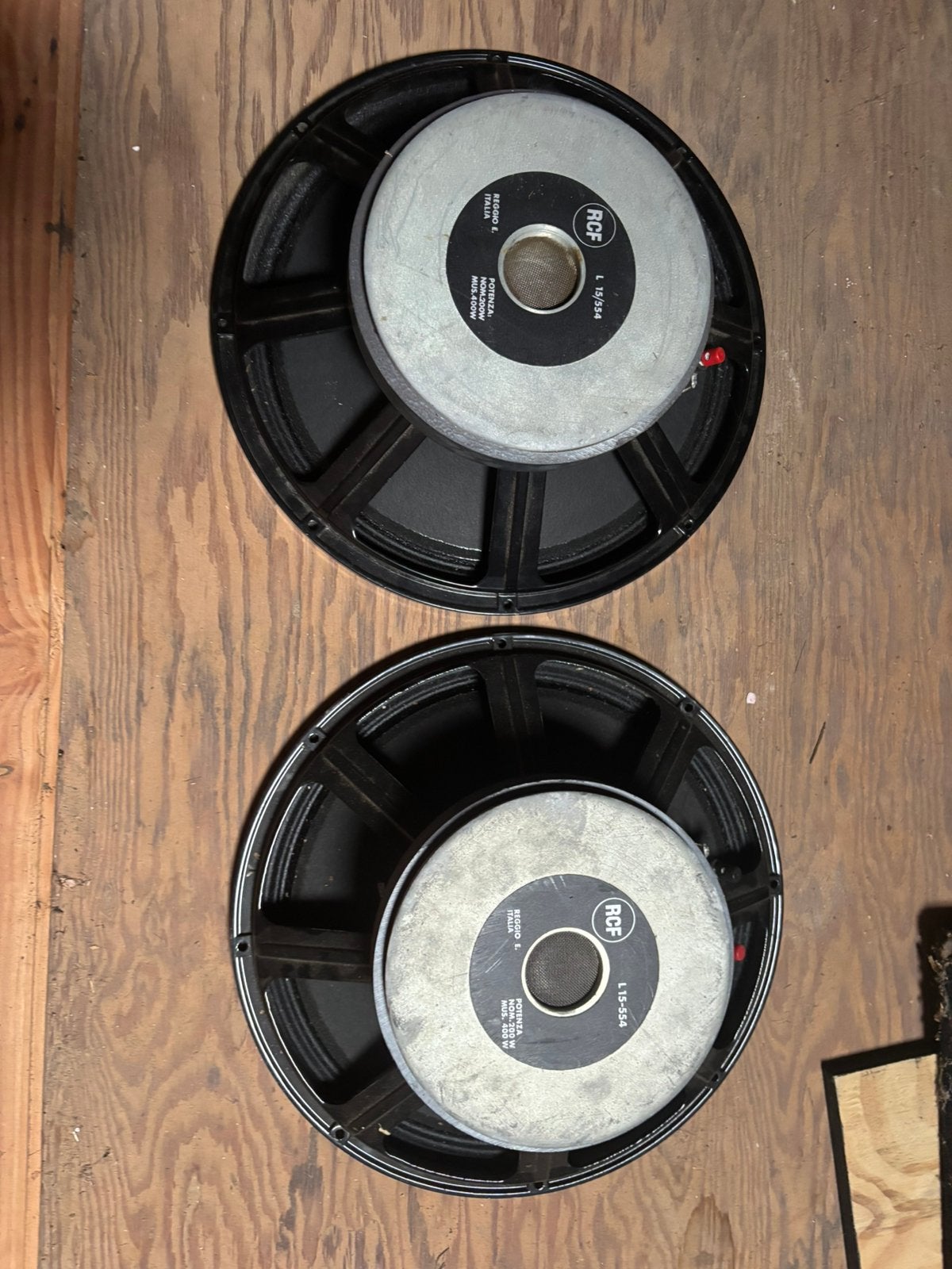 2 x RCF L15-554, Gebruikt, Overige typen, Ophalen of Verzenden, 150 watt of meer