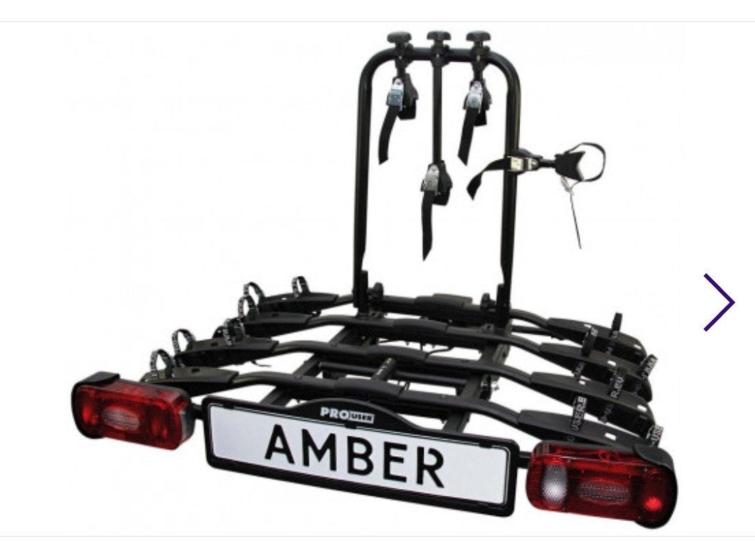 Pro-User Amber 4 Fietsendrager kantelbaar Fietsenrek 4, Auto diversen, Fietsendragers, Ophalen, Nieuw, Trekhaakdrager