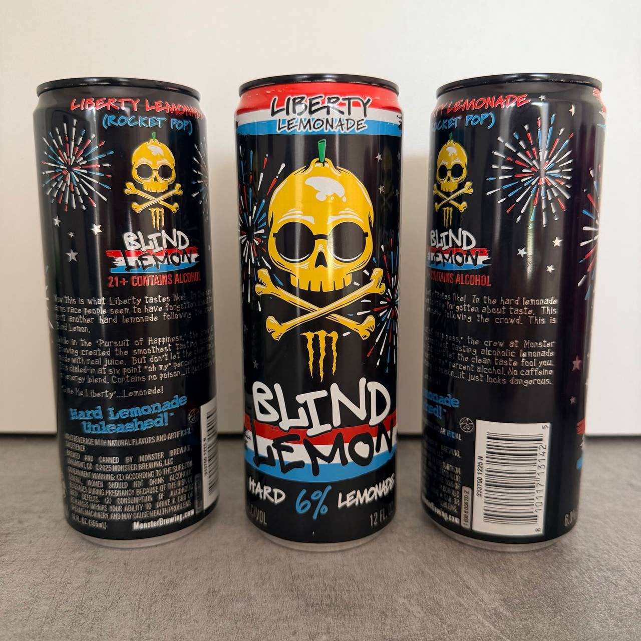 Blind lemon monster energy festive limited edition, Ophalen of Verzenden, Zo goed als nieuw, Flesje(s), Overige merken