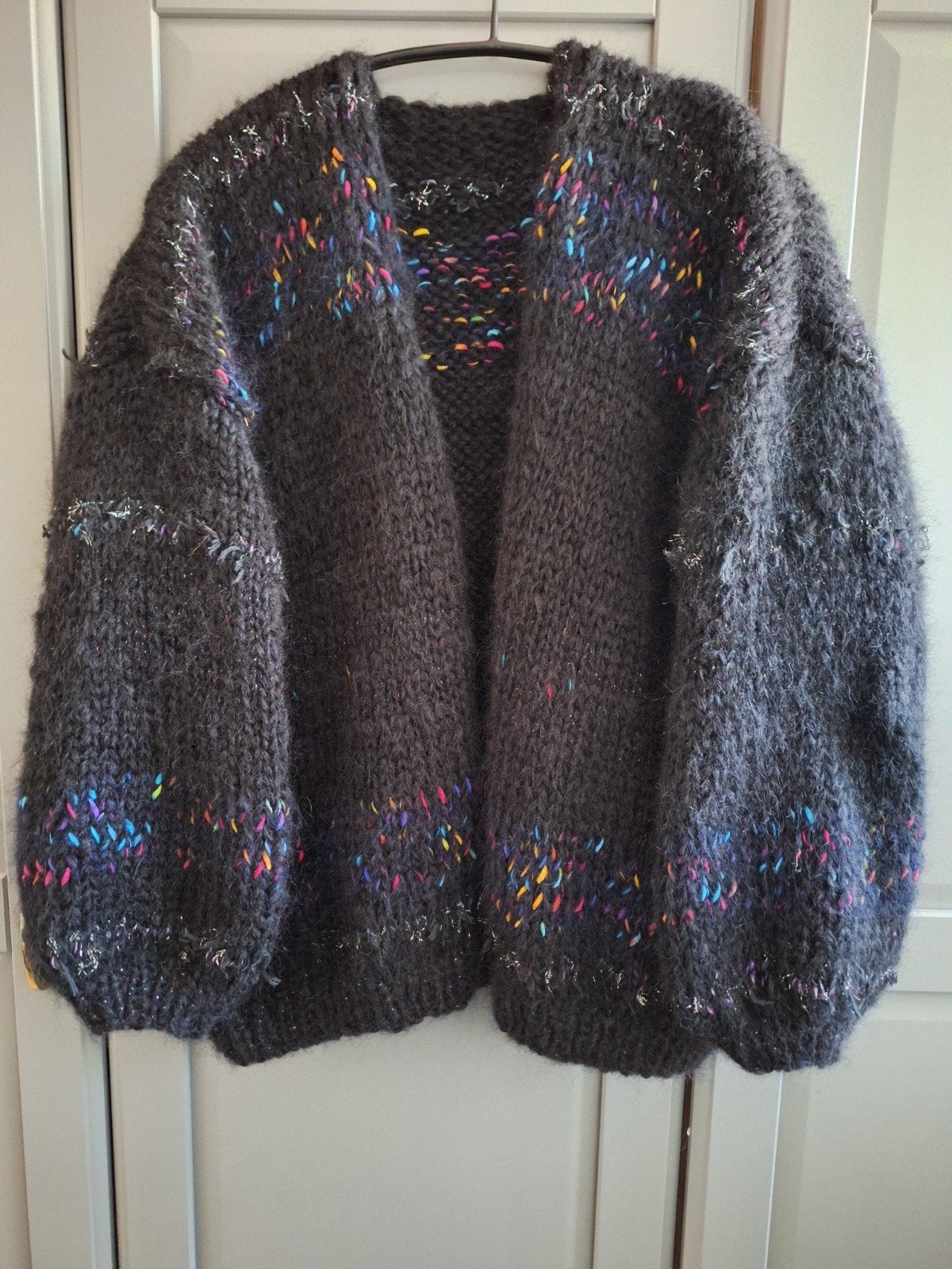 Nieuw handgemaakt mohair vest, grote maat, Zwart, Maat 46/48 (XL) of groter, Nieuw, Ophalen of Verzenden