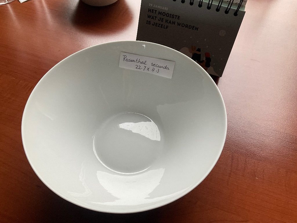 Rosenthal secunda/wit-donkergijs serveerschaal, Ophalen of Verzenden