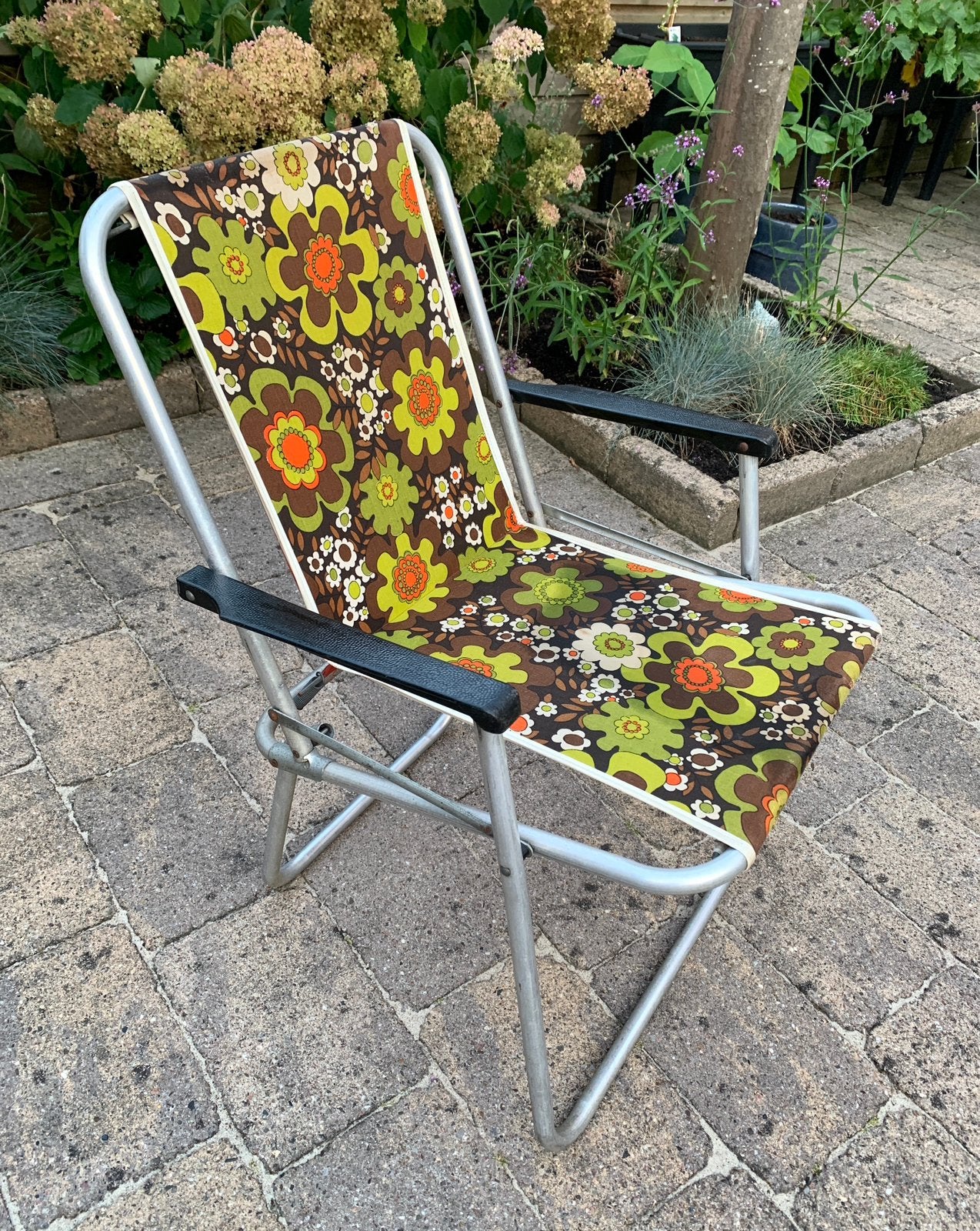 Vintage jaren 60-70 opklapbare (camping) stoel, Ophalen, Gebruikt, Campingstoel