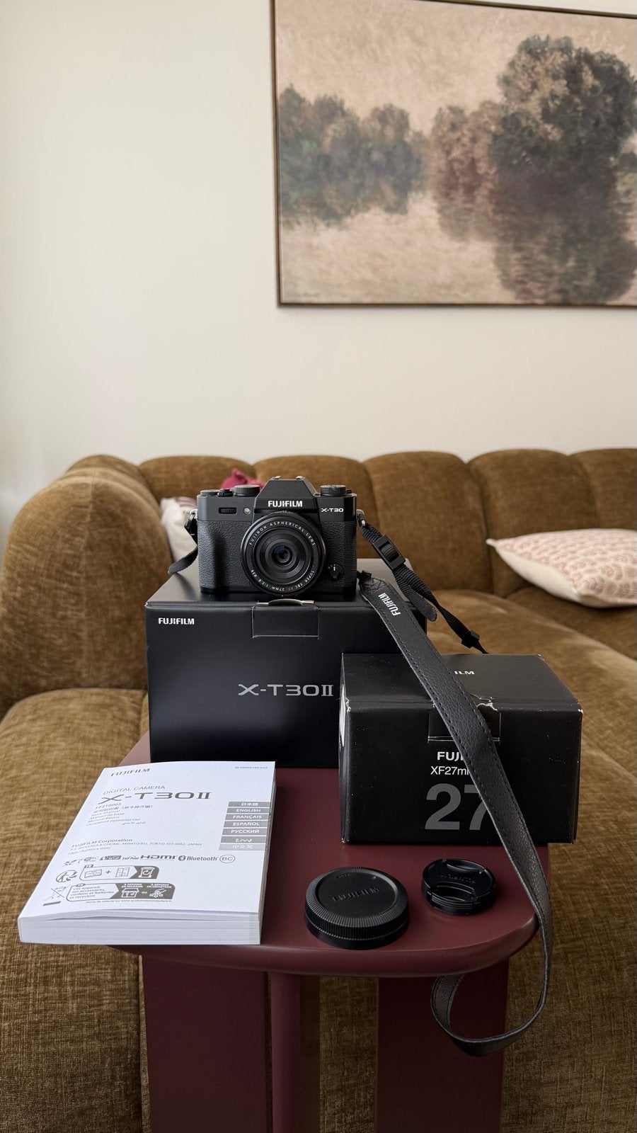 Fujifilm X-T30 II Noir camera met Fujinon XF27mmF2.8 lens, Ophalen, Bluetooth, Zo goed als nieuw, Fujifilm