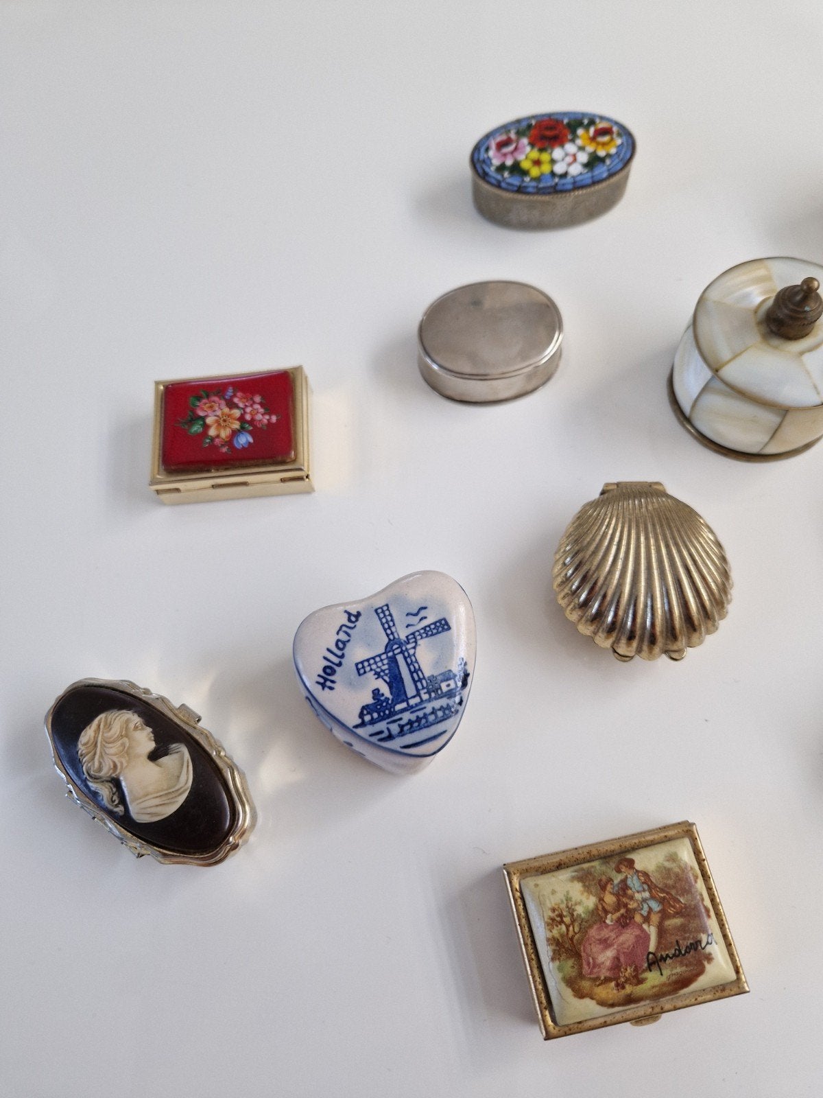 Diverse vintage pillendoosjes - verzameling, Ophalen of Verzenden