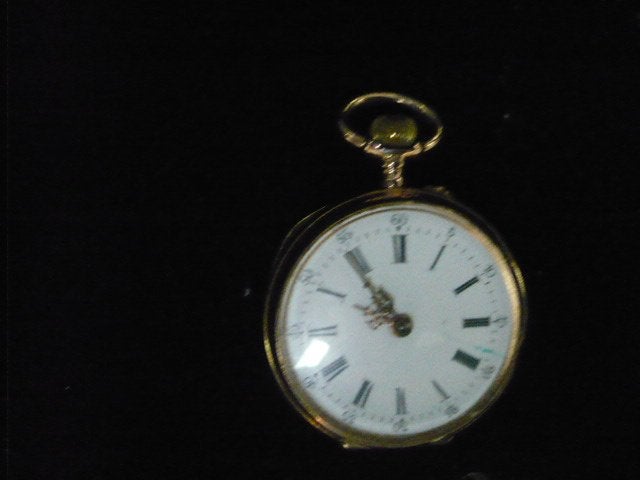 zeer mooi antiek gouden dames horloge doorsnee 3 cm - 21 gr., Ophalen of Verzenden, Goud