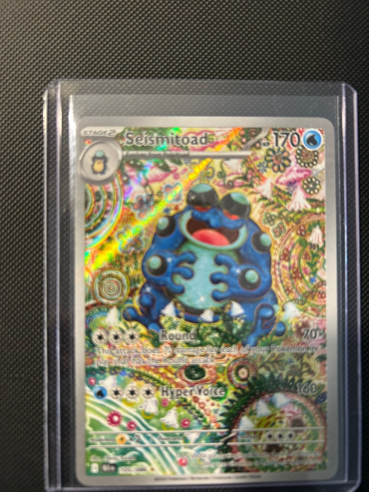 Seismitoad Pokemon kaart BLK 105 / 086, Ophalen of Verzenden, Zo goed als nieuw