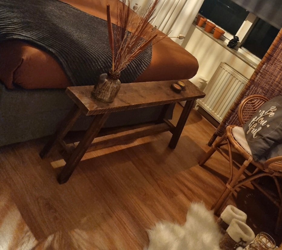 Decoratief bankje, Ophalen, Zo goed als nieuw, Hout