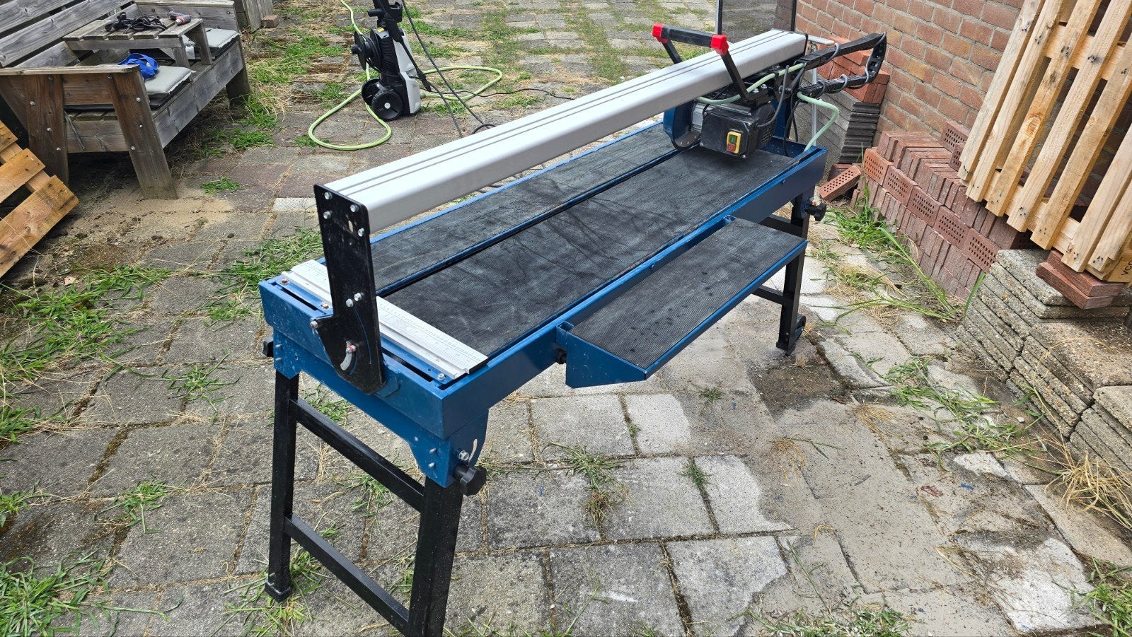 HBM tegelzaag tot 120cm (1200mm) - 1200W z.g.a.n., Ophalen, Overige typen, Zo goed als nieuw, HBM Profi