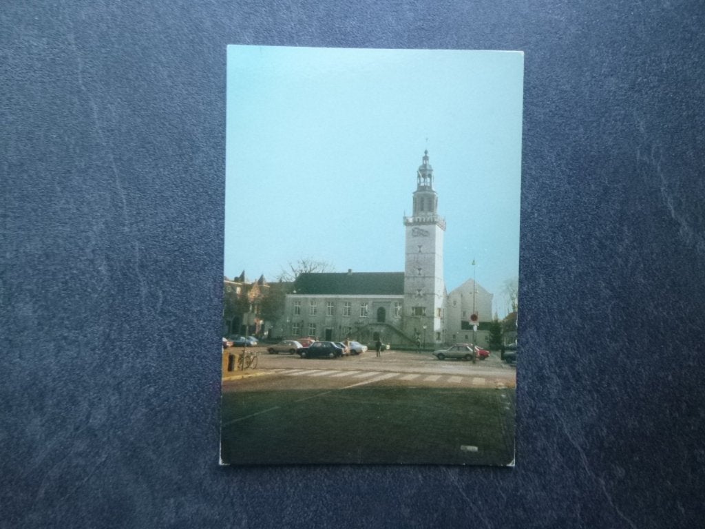 Hulst, gemeentehuis/auto 1987, Verzenden, 1980 tot heden, Gelopen, Noord-Brabant
