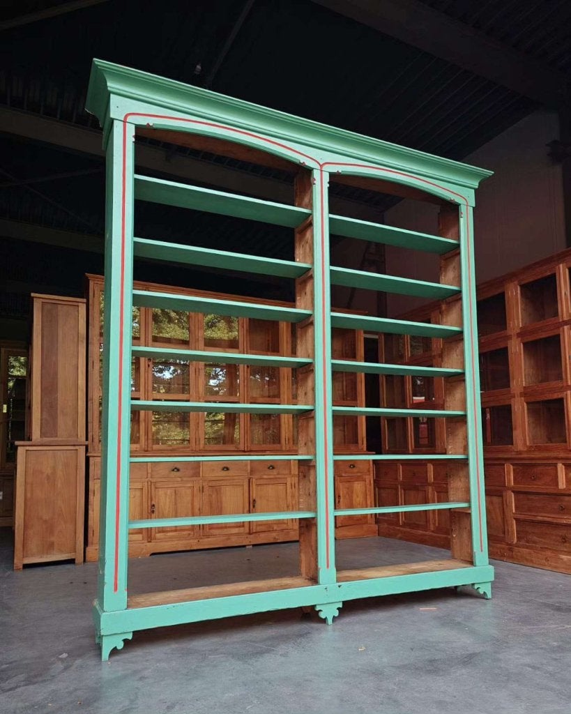 Antieke demontabele winkelkast | Hoog Winkelinterieur #5793, Antiek en Kunst, Ophalen of Verzenden