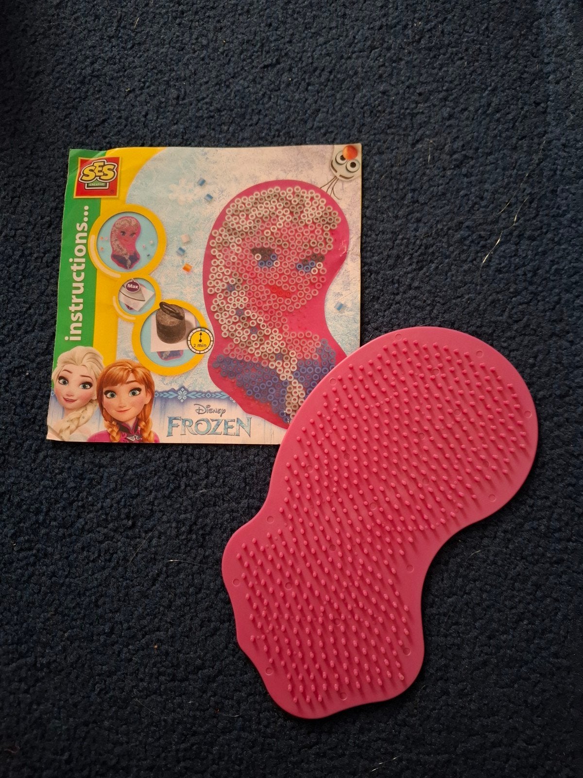 SES Disney Frozen strijkkralen set - Elsa, Kinderen en Baby's, Ophalen of Verzenden, Zo goed als nieuw, Knutselen