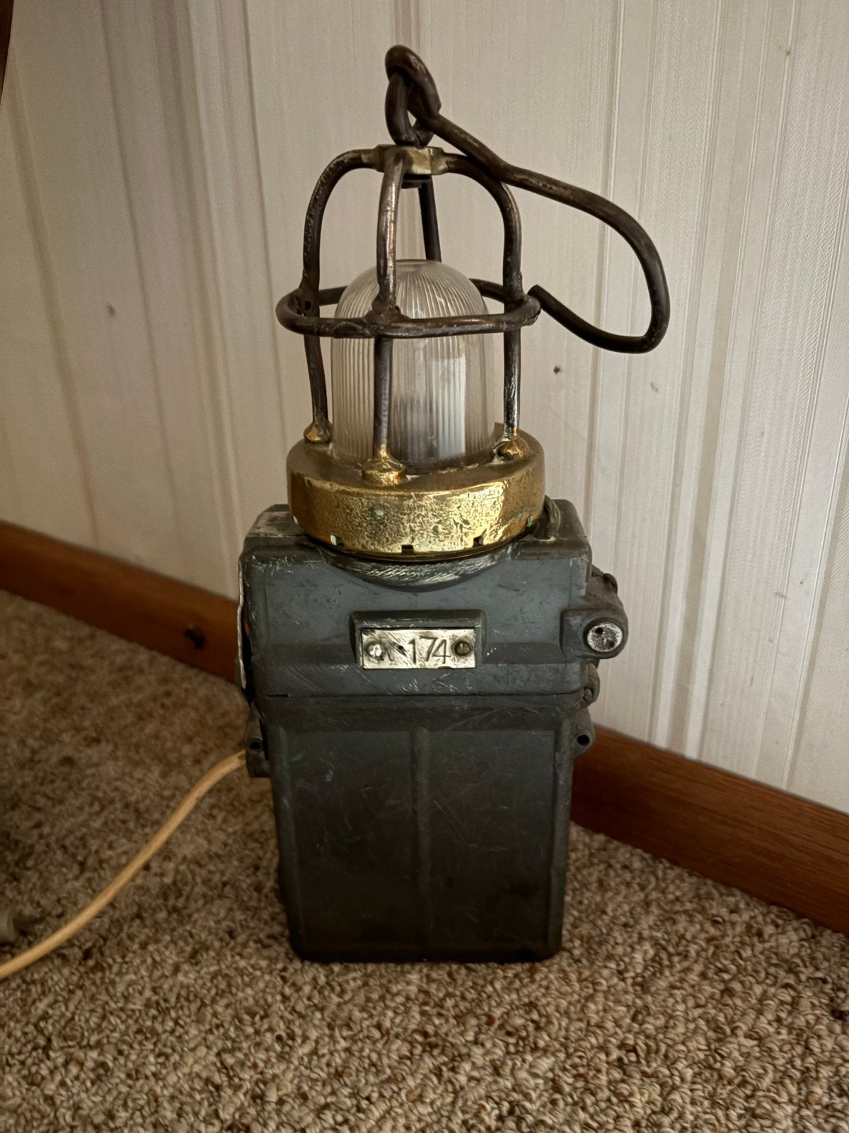 Vintage Industriële Scheepslamp / Wandlamp, Ophalen of Verzenden