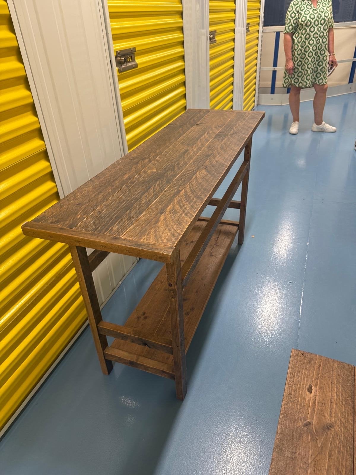 Huisjessfeer set: Sidetable, Salontafel en Krukje, Ophalen, Gebruikt, 100 tot 150 cm, Rechthoekig