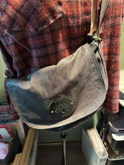 mulberry tas, Ophalen of Verzenden, Grijs, Handtas