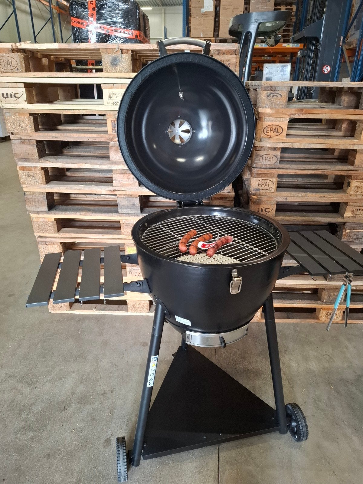 MAGAZIJNUITVERKOOP! Grote Zwarte Egg BBQ met zijtafels en th, Ophalen, Nieuw, Onbekend