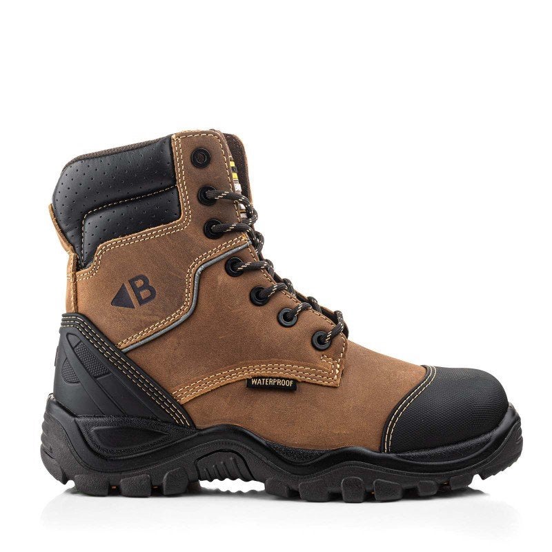 BuckBootz BSH008 S3 Waterdichte Werkschoenen met Rits Bruin, Werkschoenendeal, Buckbootz, Nieuw, Ophalen of Verzenden