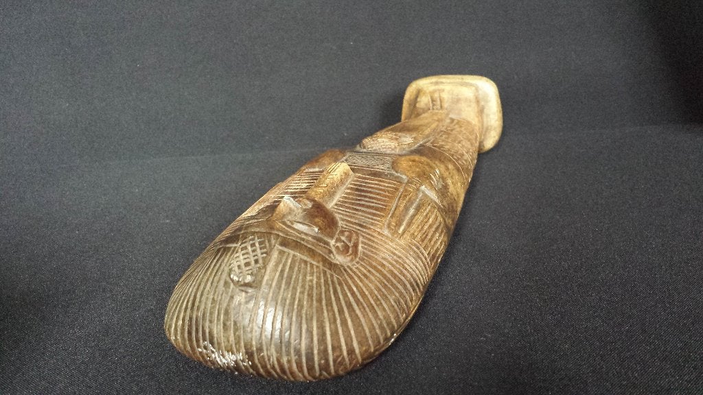 Zwaar Stenen Beeld SHABTI <> GRAFGIFT Oude Egypte <> REPLICA, Ophalen of Verzenden, 20 - 50 cm, Steen of Keramiek, Beeld