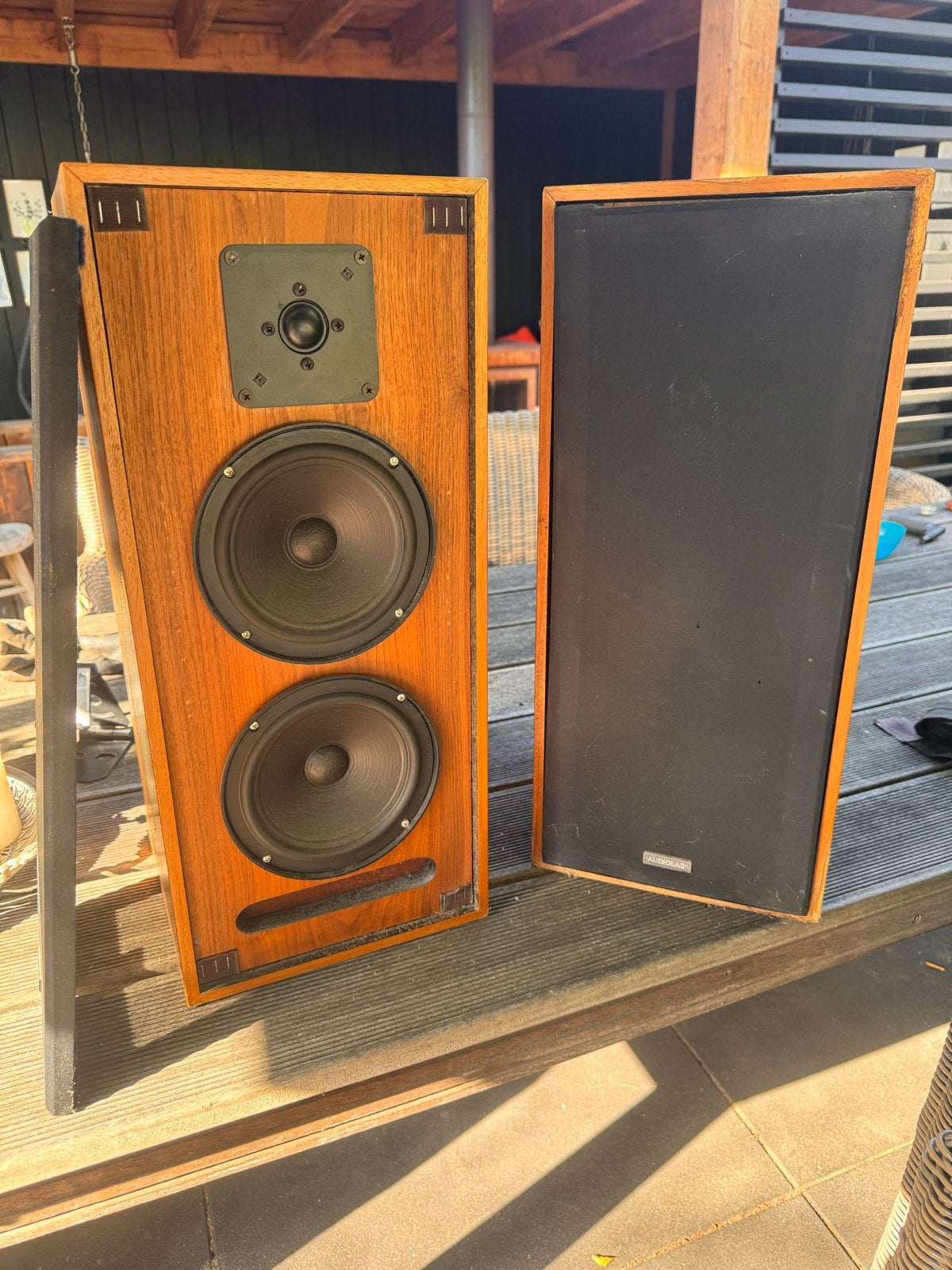 Audiolab Candor II Speakerset - Vintage Hifi Luidsprekers, Stereo speakers, 60 tot 120 watt, Niet werkend, Ophalen