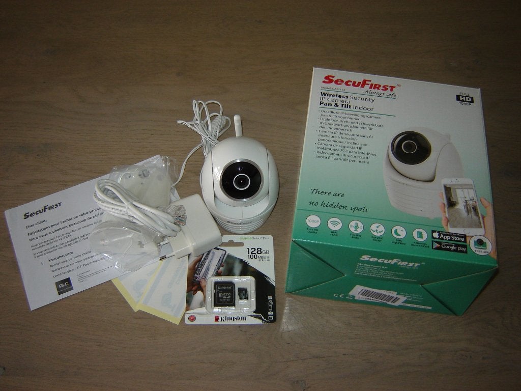 CAMERA SecuFirst CAM114S Draadloze IP camera voor binnen !!, Ophalen of Verzenden, Zo goed als nieuw, Binnencamera
