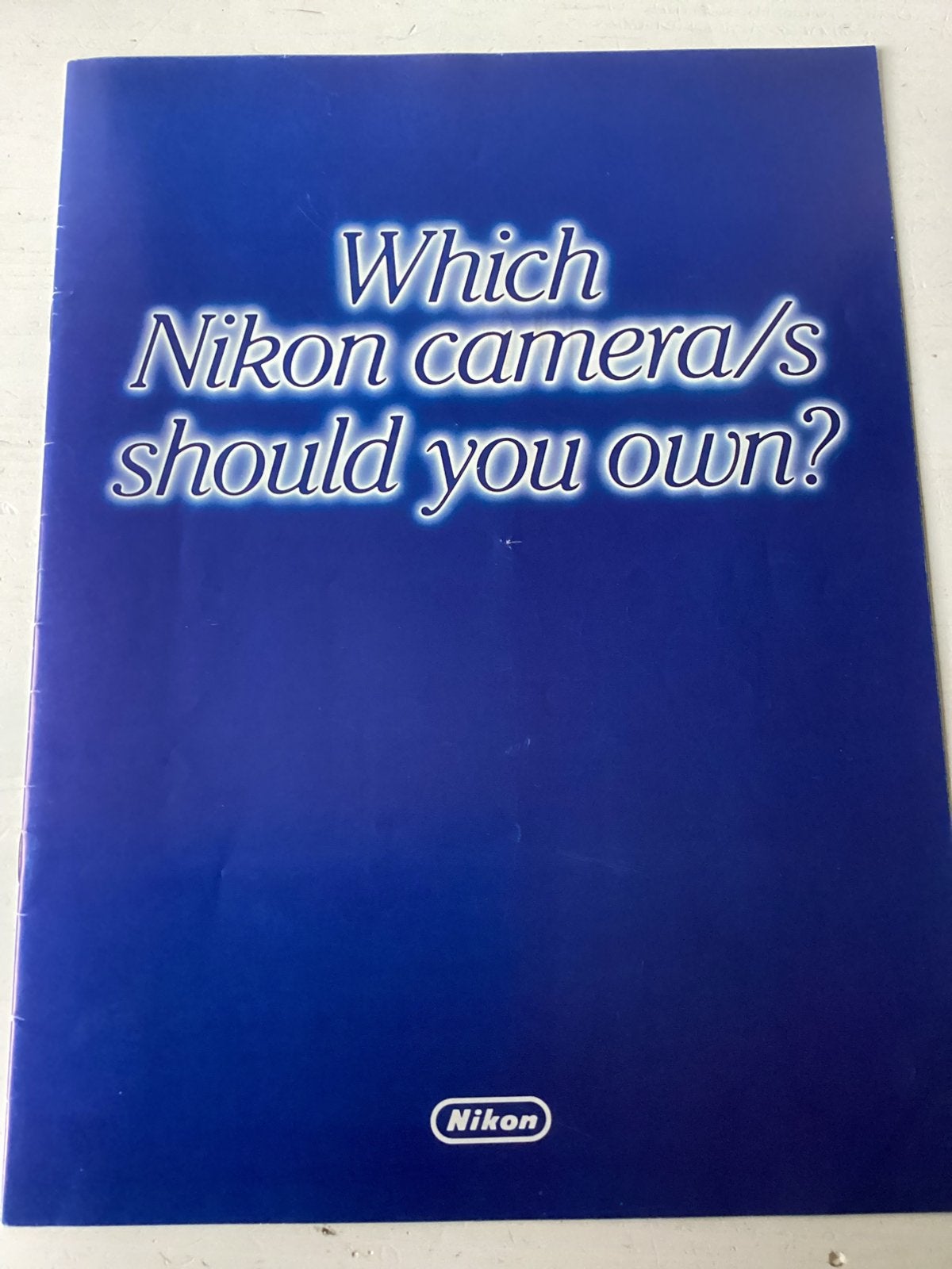 Folder Nikon camera’s (fotografie), Verzenden, Zo goed als nieuw, Folder