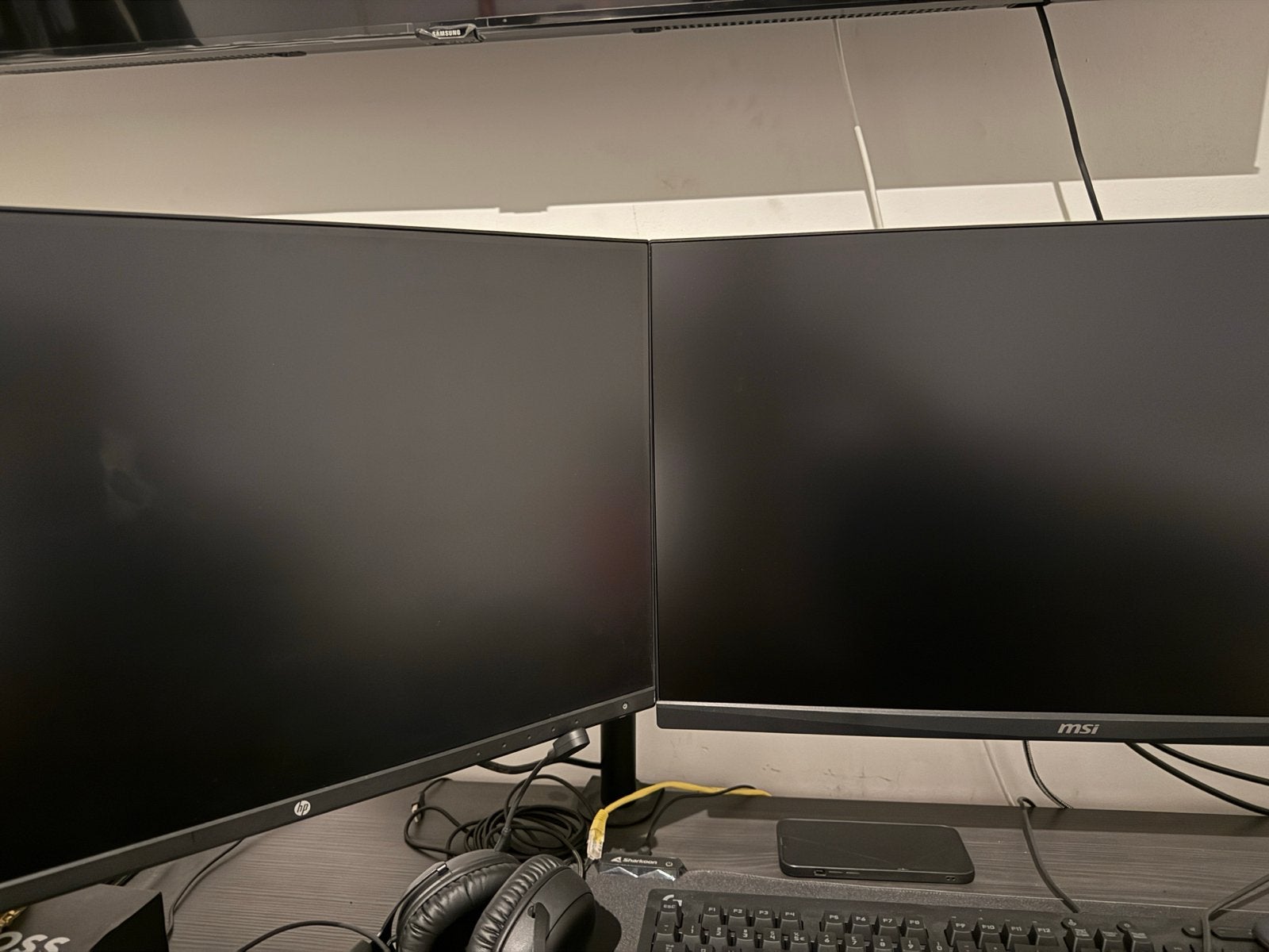 HP en MSI monitoren, Gebruikt, IPS, Full HD, 60 Hz of minder