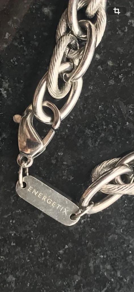 Energetix Armband en Ketting Set - Zilverkleurig, Ophalen, Gebruikt, Zilver, Overige materialen
