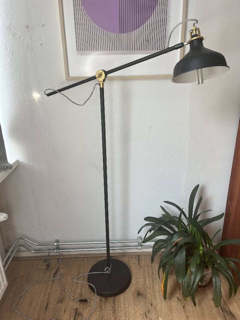 RANARP Staande/leeslamp, zwart, Ophalen, Zo goed als nieuw, 75 cm of meer