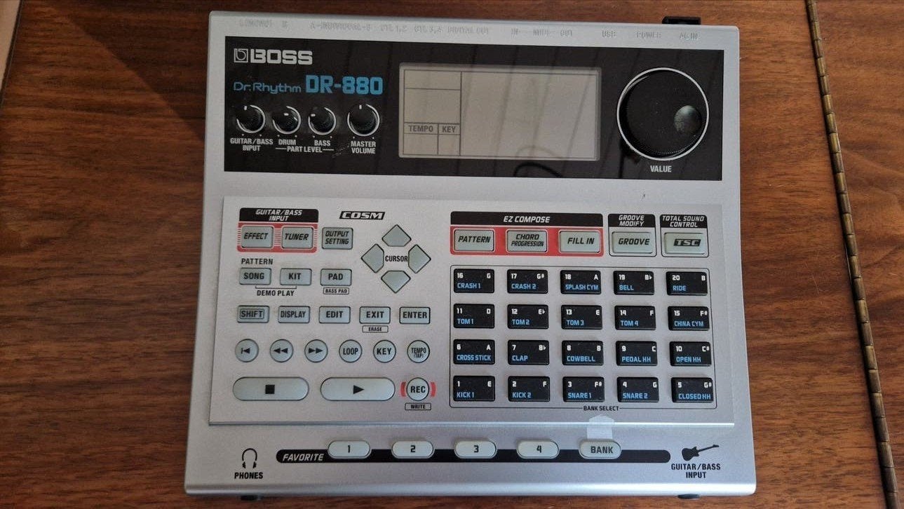 Boss Dr. Rhythm DR-880 Drummachine, Ophalen of Verzenden, Gebruikt, Boss
