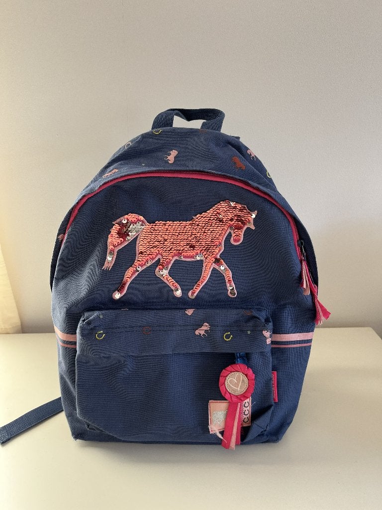 Milky Kiss rugzak met paard, Overige merken, Gebruikt, 25 tot 40 cm, Ophalen of Verzenden