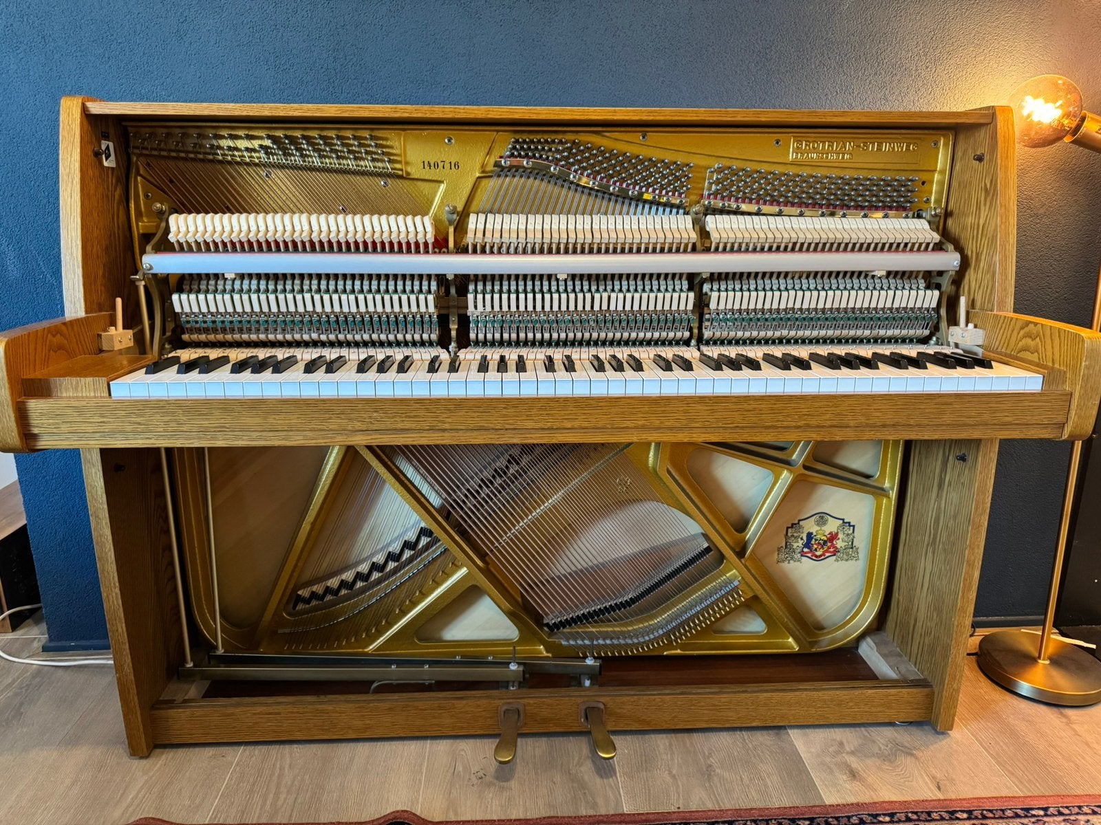 Grotrian-Steinweg piano – Duitse topkwaliteit – 110 cm, Ophalen, Zo goed als nieuw