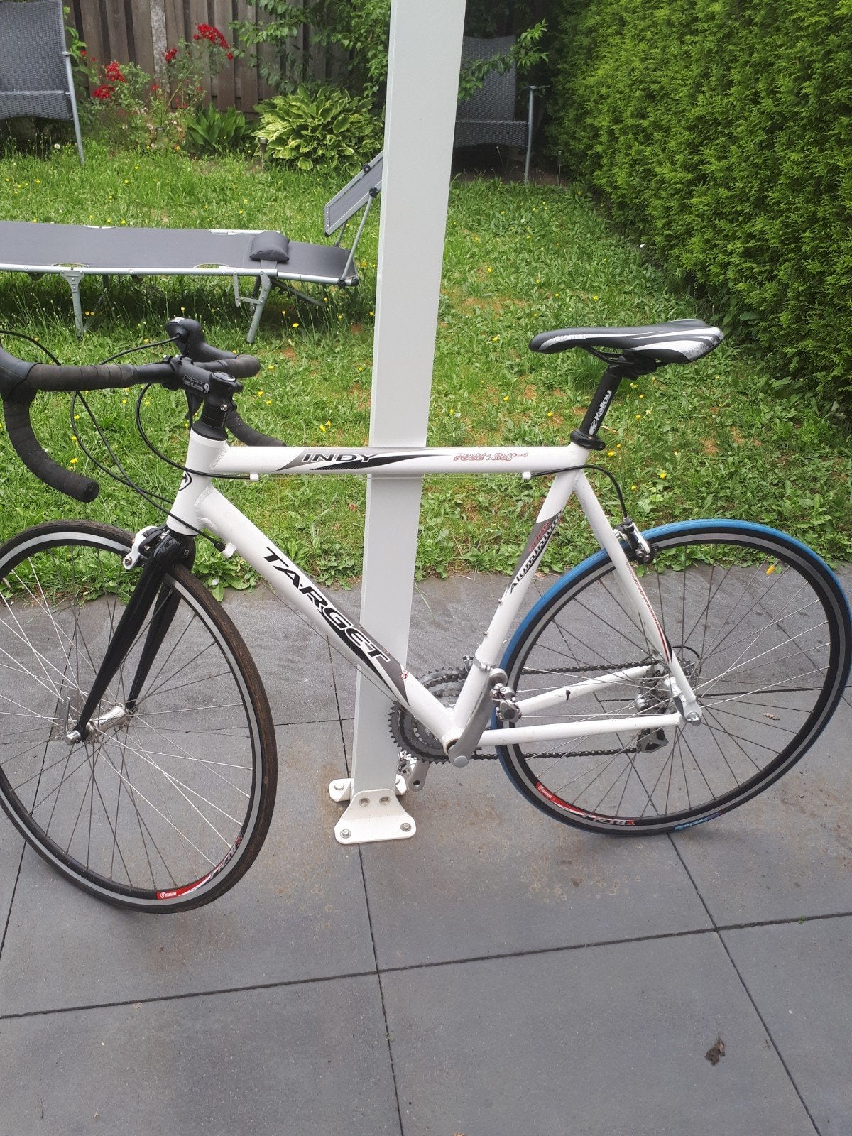 Target Indy Racefiets - Wit/Zwart, Shimano Afmontage, Fietsen en Brommers, Ophalen, Gebruikt, Aluminium, Overige merken