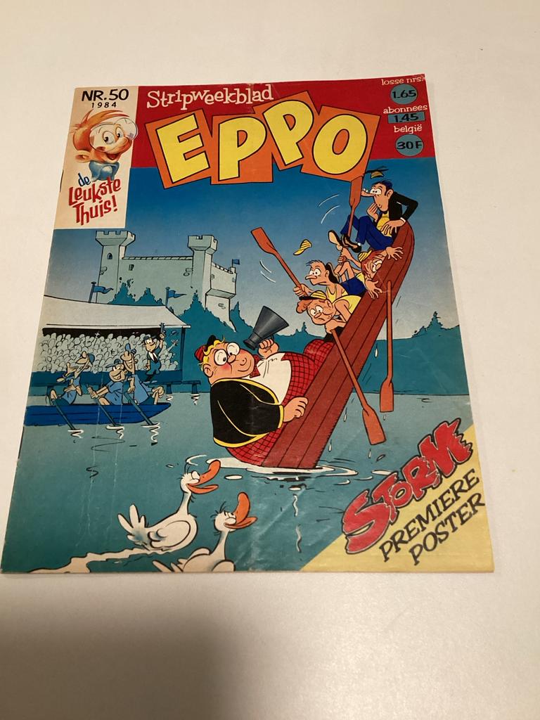 Eppo weekblad nr. 50 uit 1984 met Storm poster Storm, Eén stripboek, Ophalen of Verzenden, Gelezen