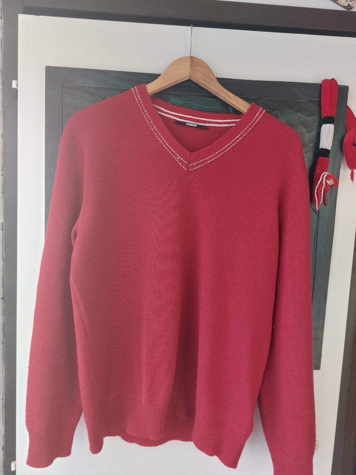 Dondup Heren Trui Rood Maat L, Maat 52/54 (L), Ophalen of Verzenden, Zo goed als nieuw, Rood