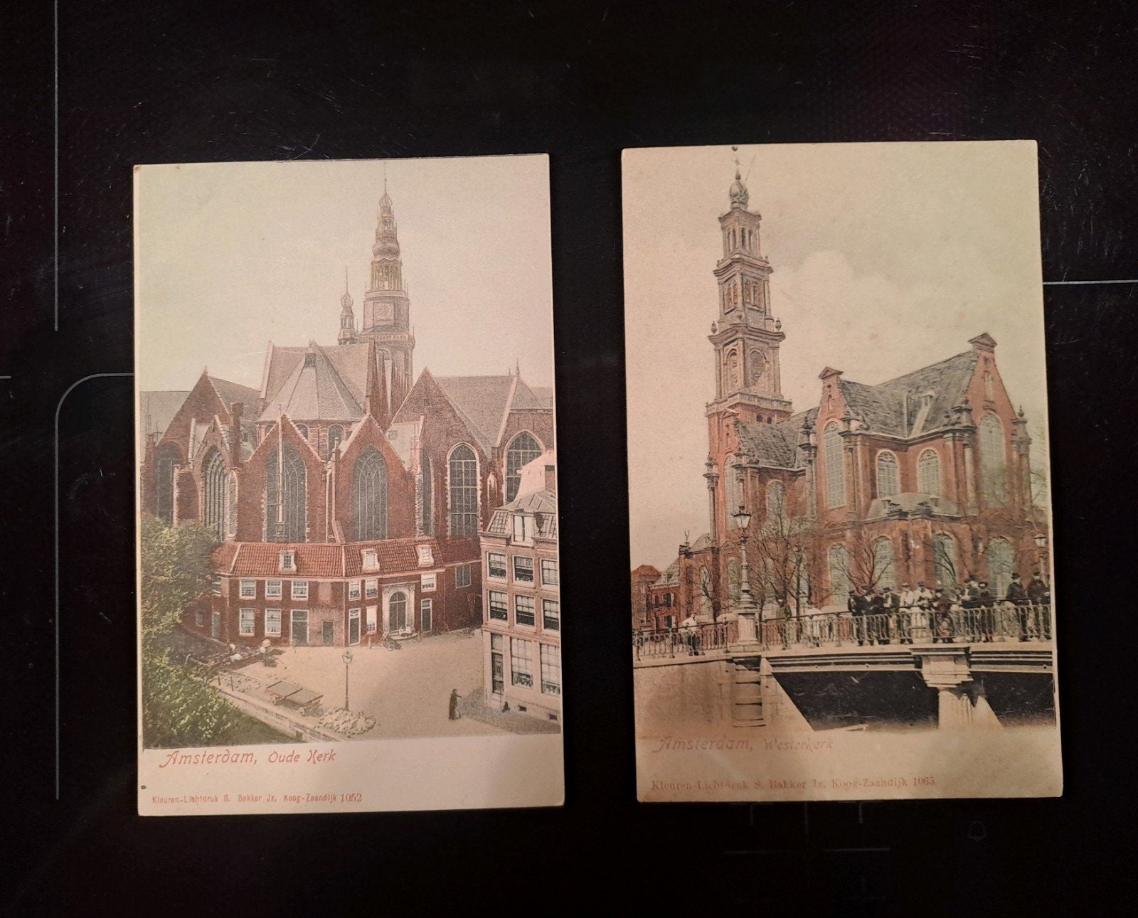 Briefkaart oud Amsterdam 2 stuks, Ophalen of Verzenden, Voor 1920, Noord-Holland