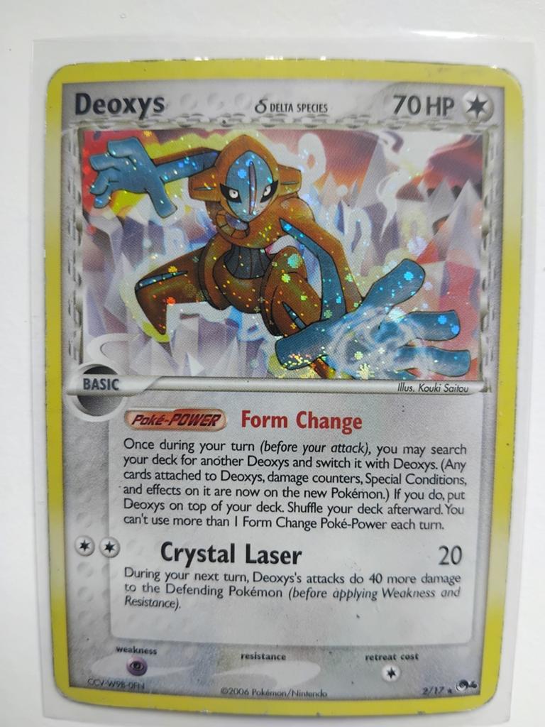 Deoxys Delta Species Pokémon Kaart (2/17) Holo Foil, Ophalen of Verzenden, Gebruikt, Losse kaart, Foil