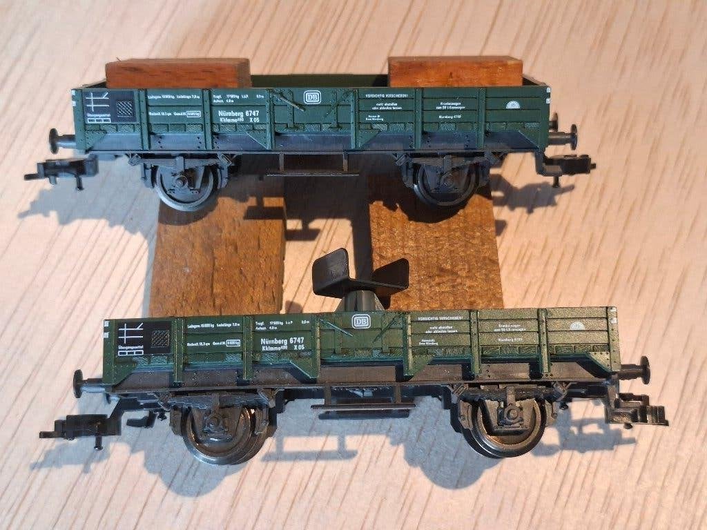 fleischmann wagons bij kraan, Gelijkstroom, Fleischmann, Wagon, Ophalen of Verzenden