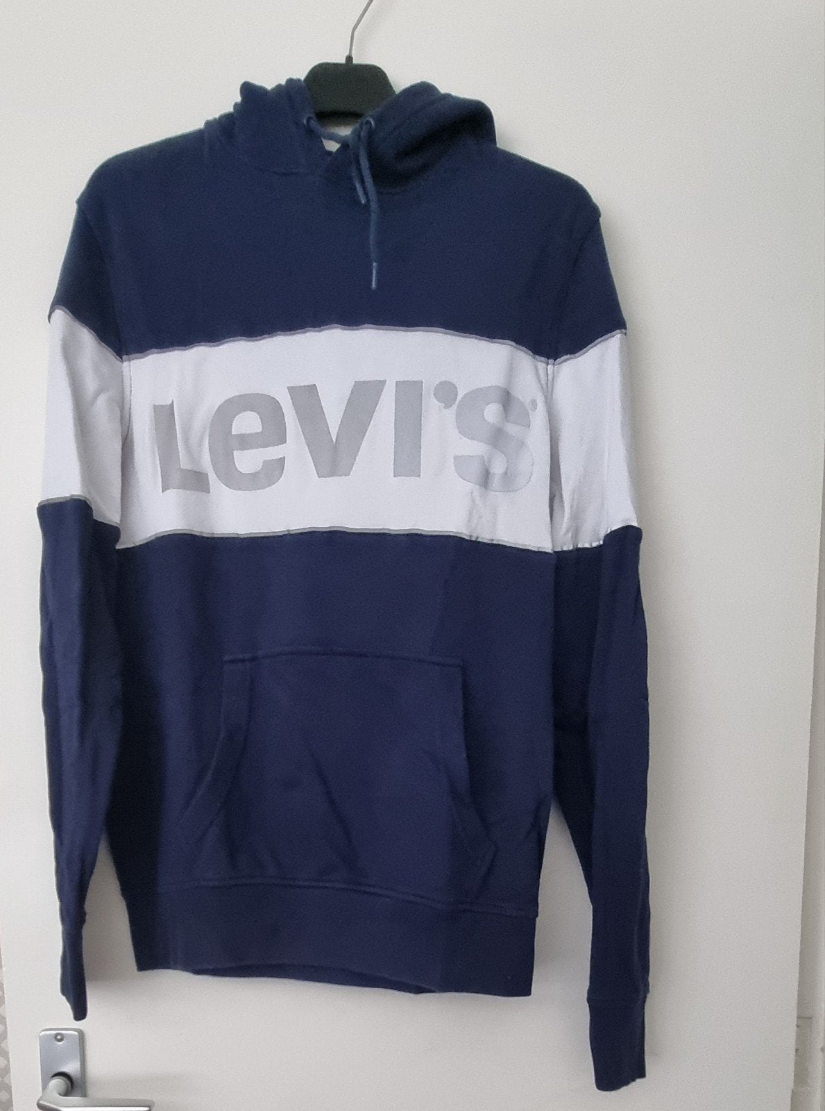 Levi's Hoodie - Blauw/Wit - Maat S, Levi's, Blauw, Ophalen of Verzenden, Zo goed als nieuw