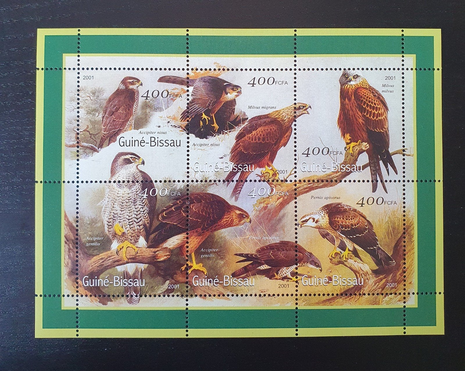 Guinee-Bissau 2001 Vogels Valken Michel 1452-1457 postfris, Postzegels en Munten, Verzenden, Postfris, Dier of Natuur