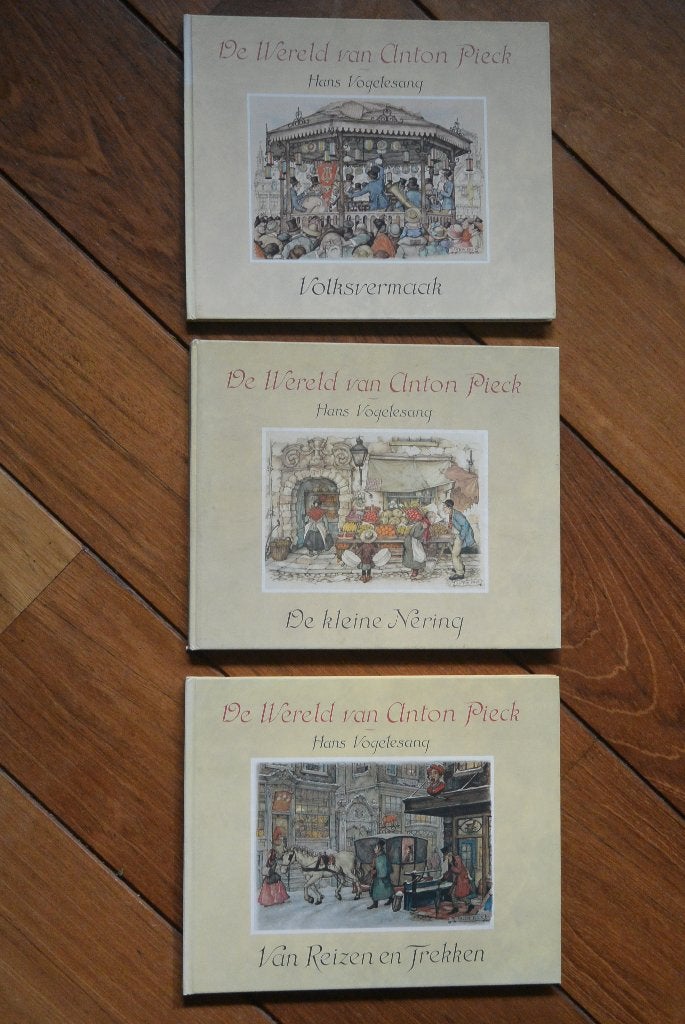 3x De wereld van Anton Pieck Van reizen en trekken e.a., Boeken, Anton Pieck; Hans Vogelesang, Ophalen of Verzenden, Zo goed als nieuw