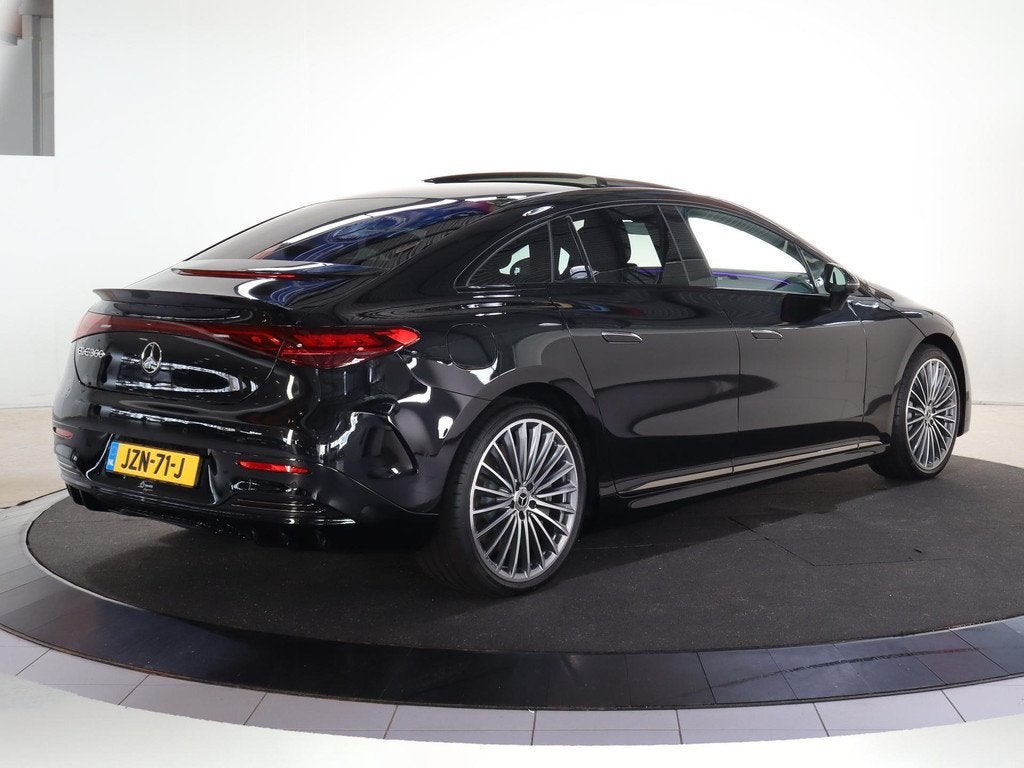 Mercedes-Benz EQE 300 Business Solution AMG 90 kWh | Panoram, Auto's, Mercedes-Benz, Achterwielaandrijving, 89 kWh, Zwart, EQE